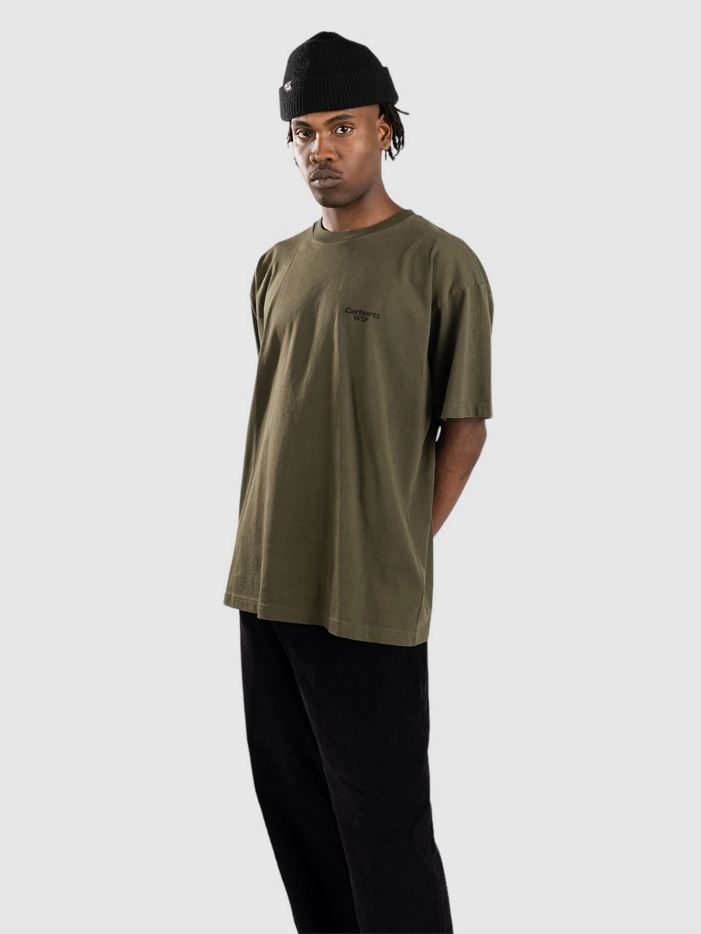 Carhartt WIP Paisley T-Shirt plant/black stone washed