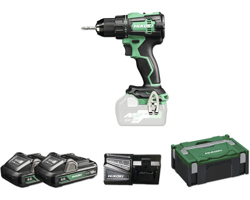 HiKOKI DS18DE accuboormachine/schroevendraaier, inclusief 2 accu's (4,0Ah) en lader