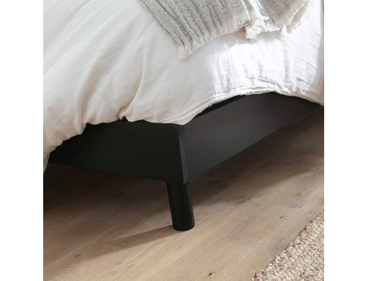 TERRE DE NUIT - Sommier 160 x 200 Sommier kit en bois massif noir