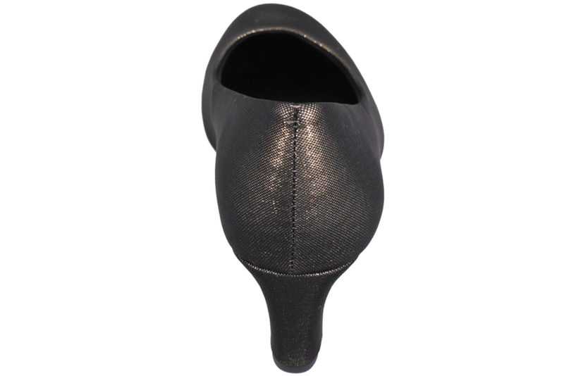 TAMARIS PUMPS I KOBBERFARVET TEKSTIL