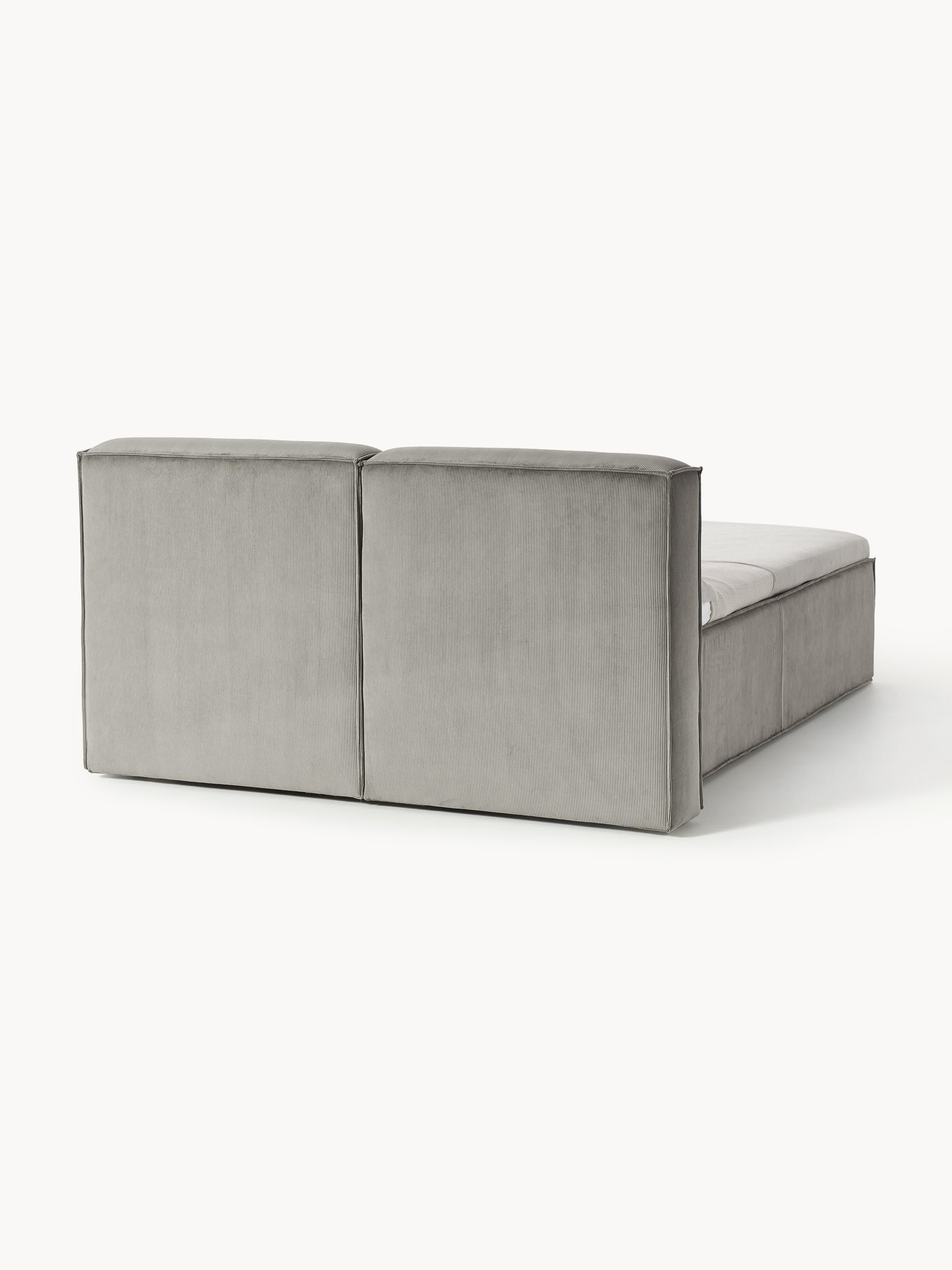 Corduroy boxspring bed Lennon