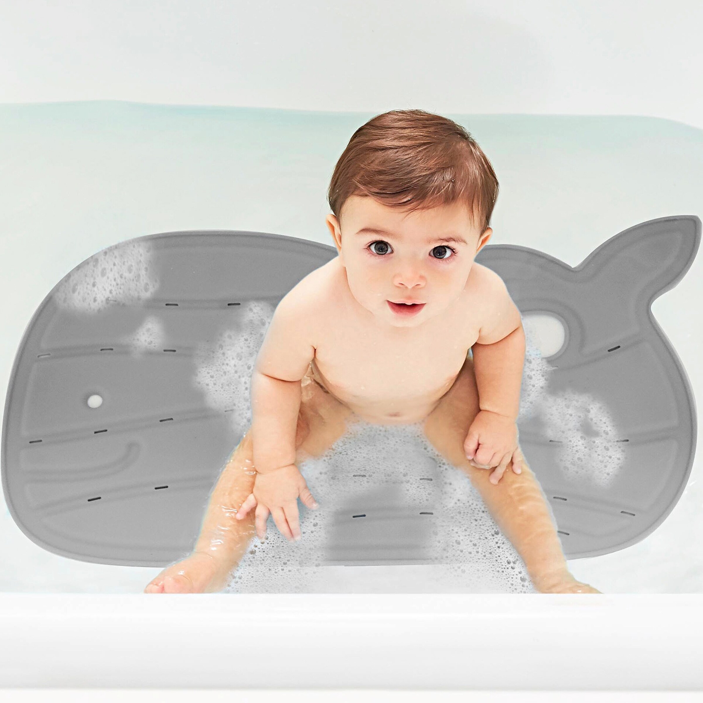 Skip Hop Badewannen-Matte Moby Antirutsch grau