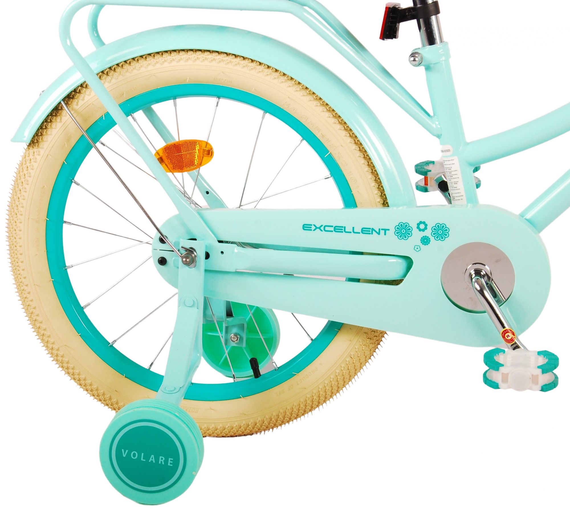 TPFSports Excellent Kinderfahrrad - Mädchen - 18 Zoll - Rücktritt + Handbremse - Schwarz