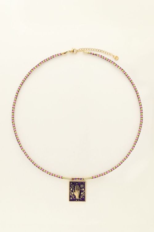 Mystic ketting met paarse bedel