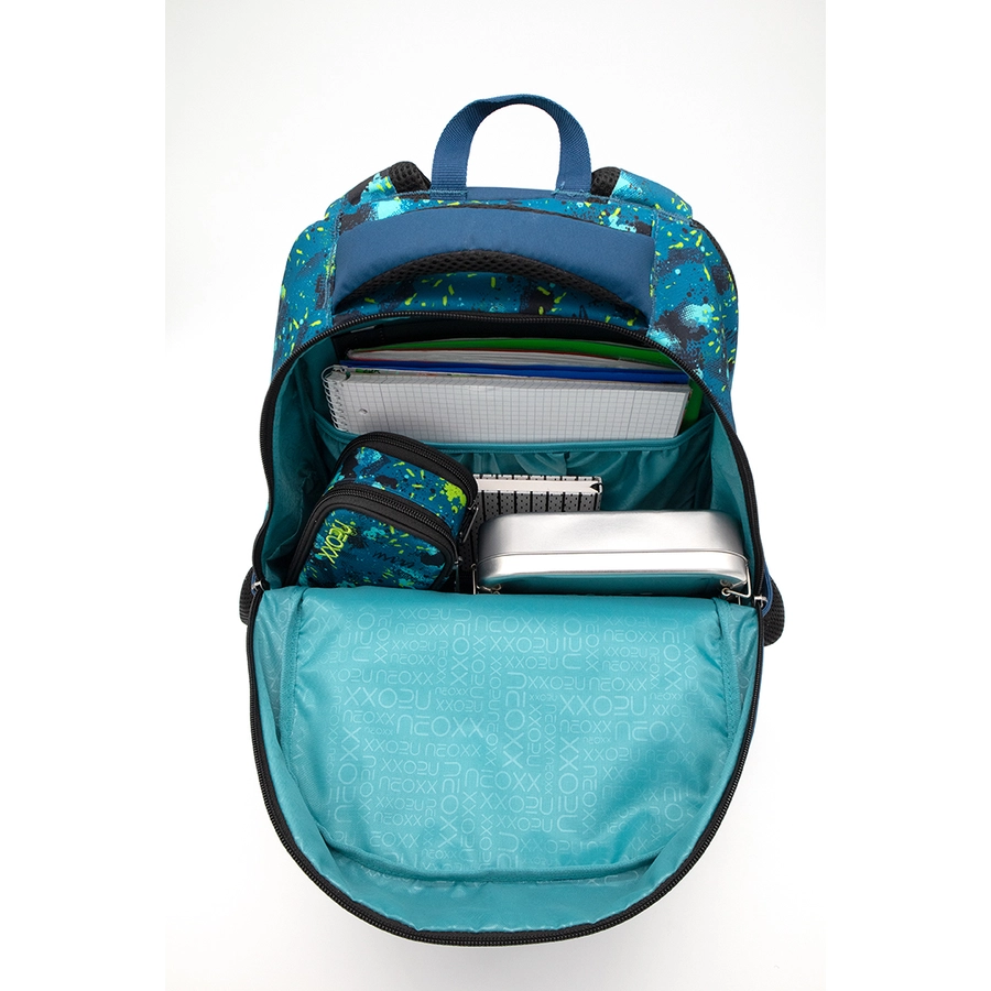 neoxx Fly Schulrucksack Petrol Extreme