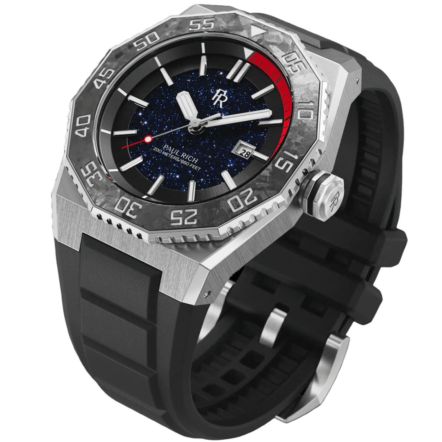 Paul Rich Aquacarbon Aventurine Silver/Black PR0012