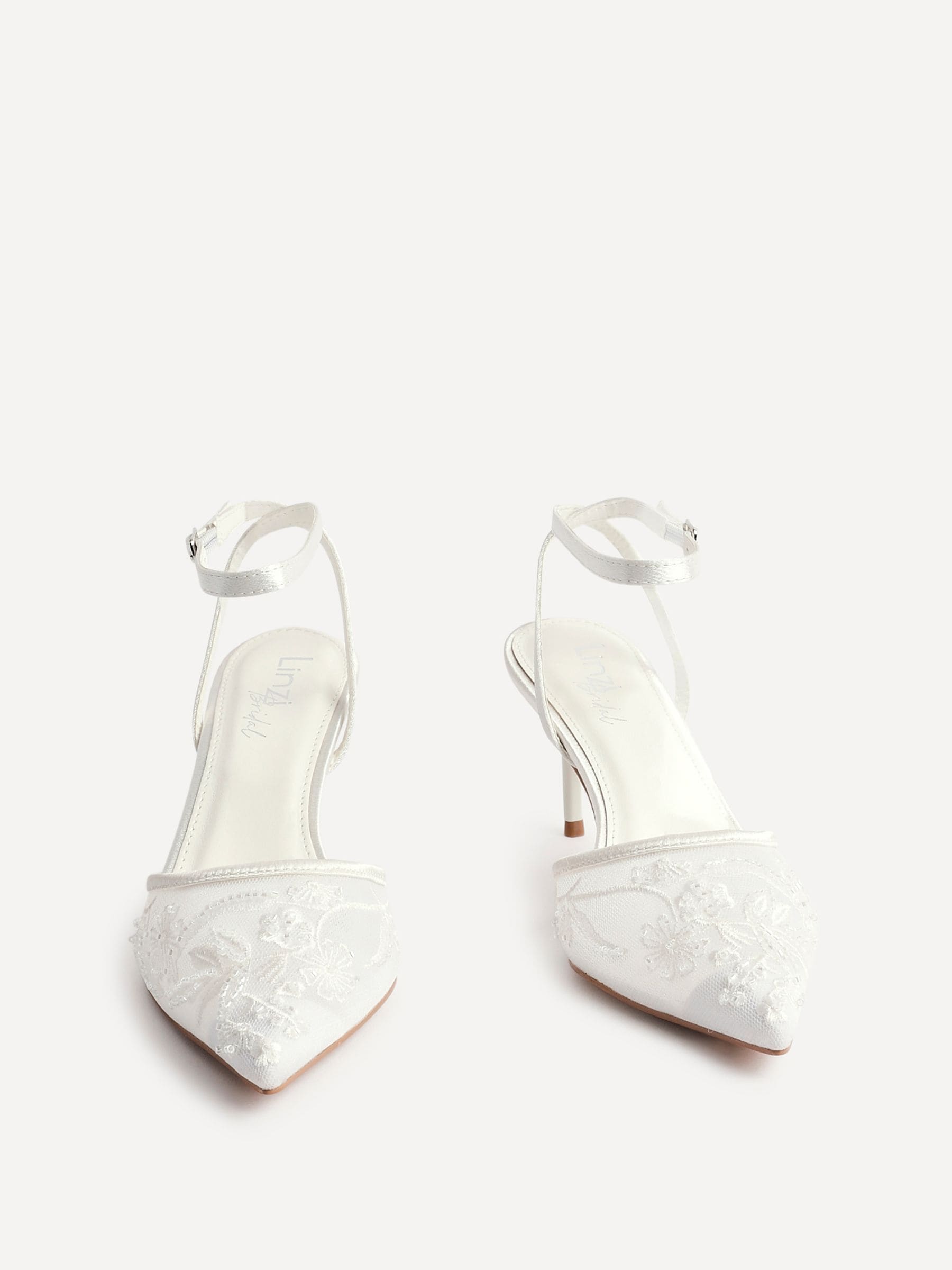 Ivoor - Linzi Serenade Beaded Mesh Court Heels