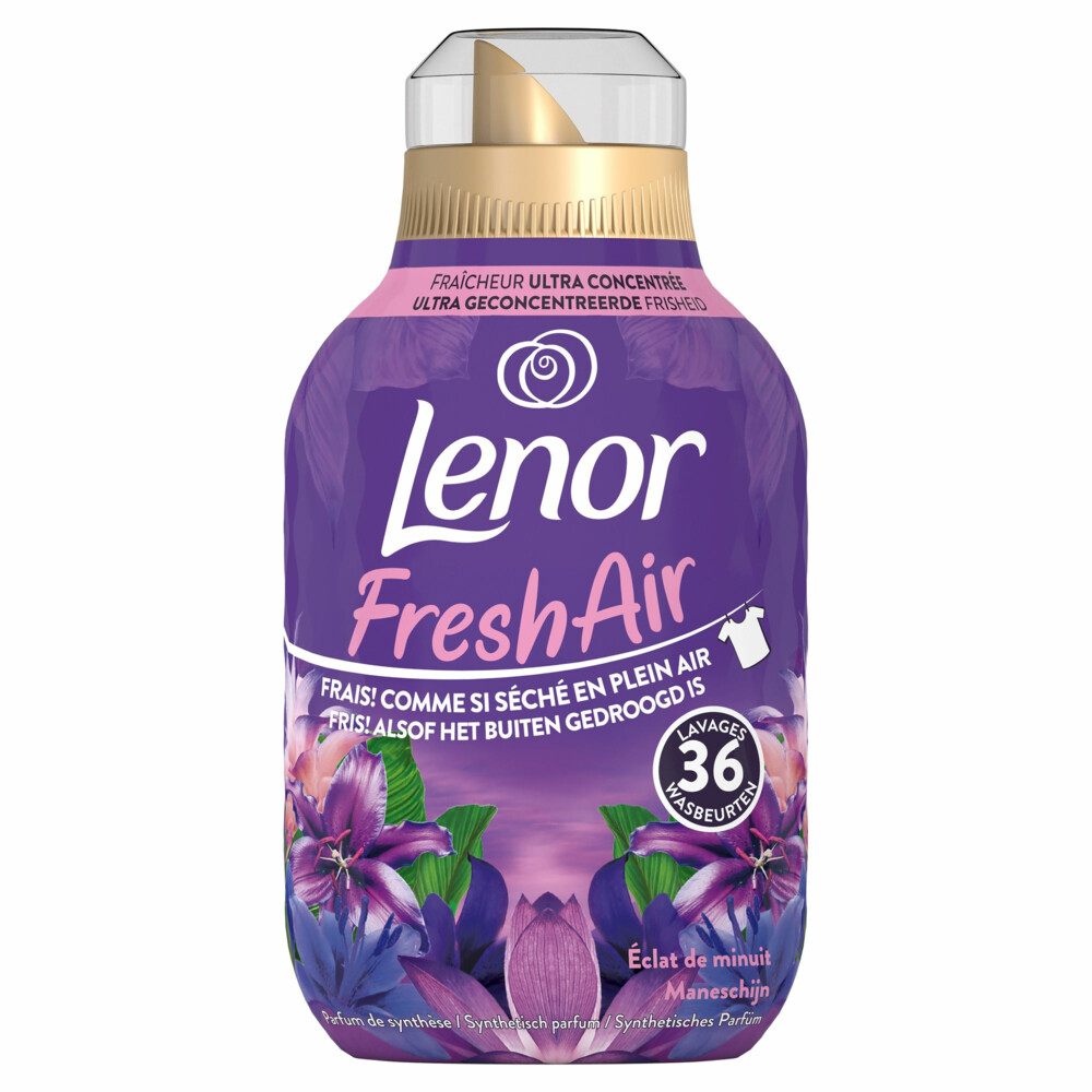 6x Lenor Wasverzachter Fresh Air Maneschijn 36 Wasbeurten504 ml