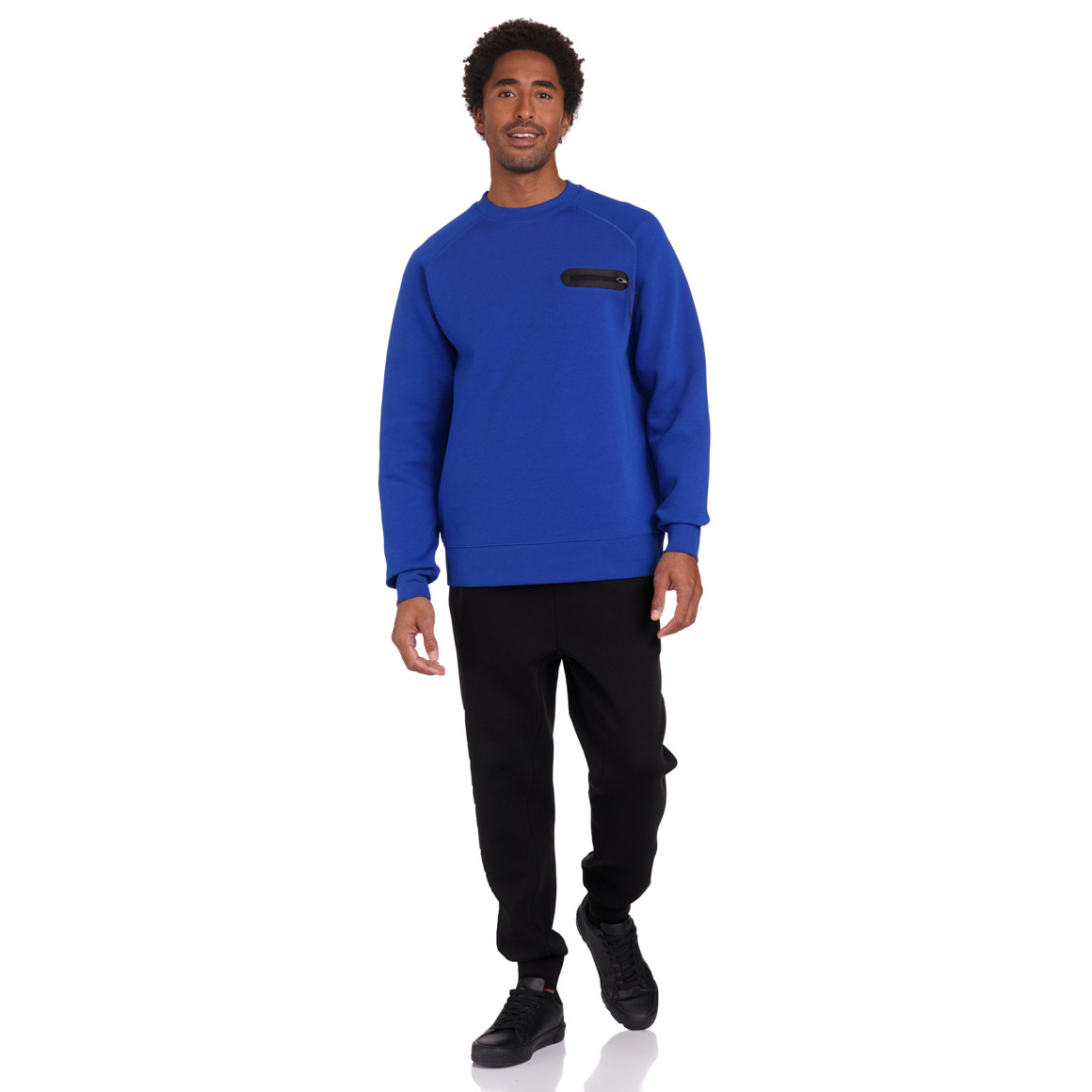 VanVaan Herren Sweatshirt mit Zippertasche blau