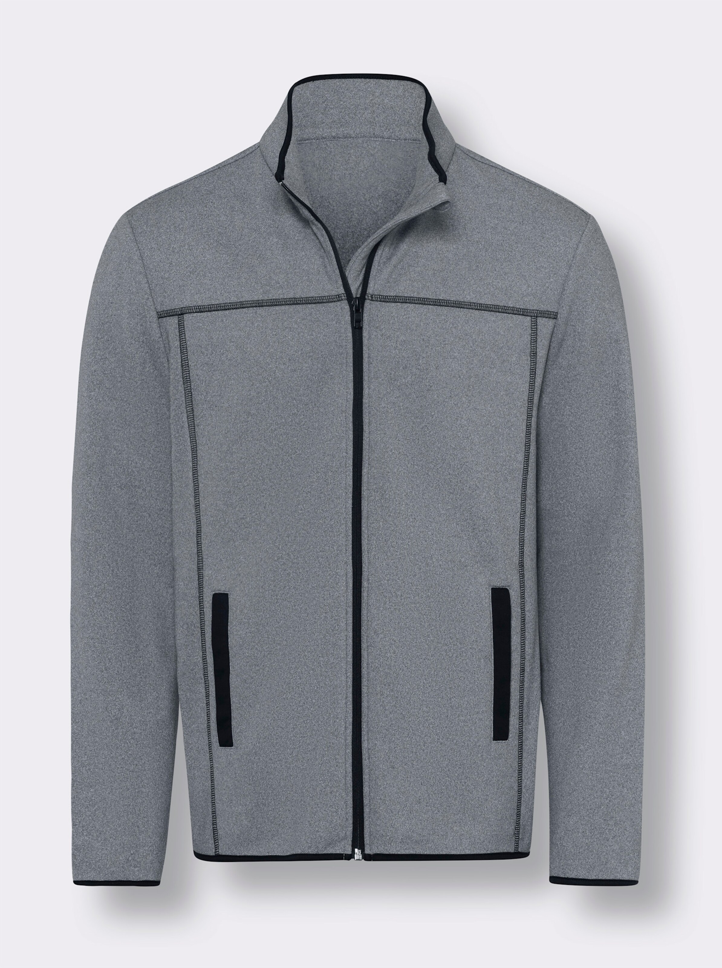 Strickfleece-Jacke