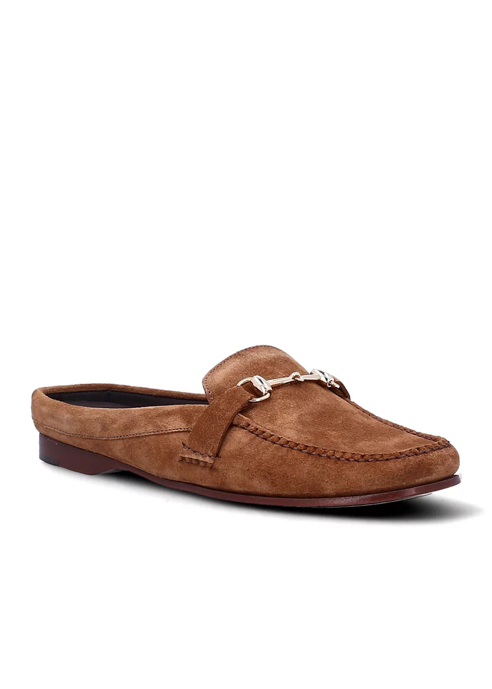 MOCASSIN MORSETTI MULE VELOURS NOISETTE
