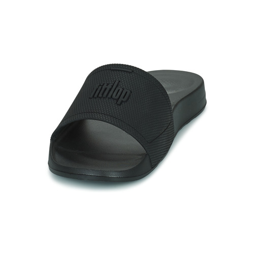 FitFlop - Iqushion Pool Slide Tonal Rubber - Noir