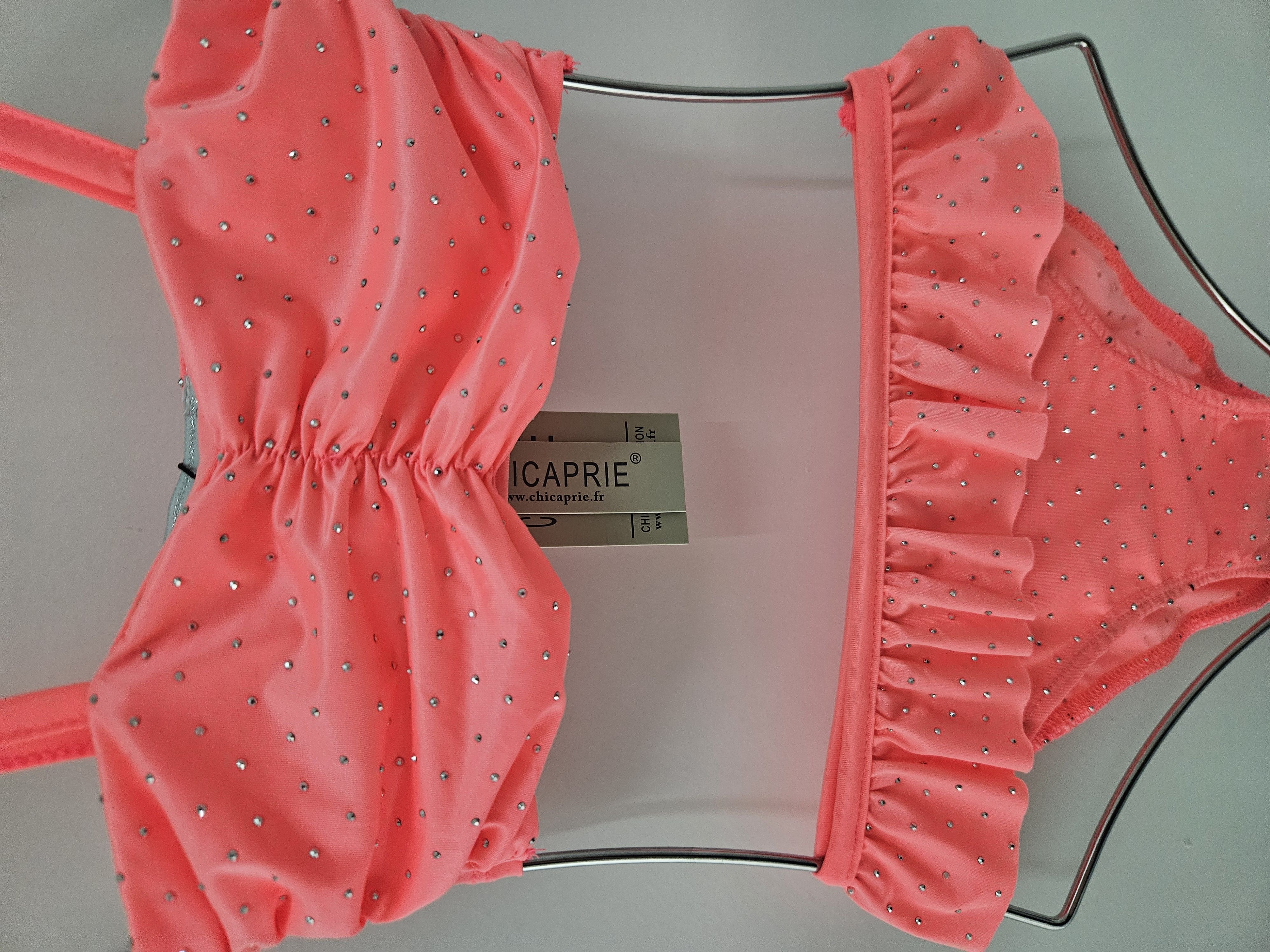 Diamond bikini - coral