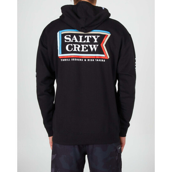 Salty Crew Layers Hood Fleece Black Men SU23