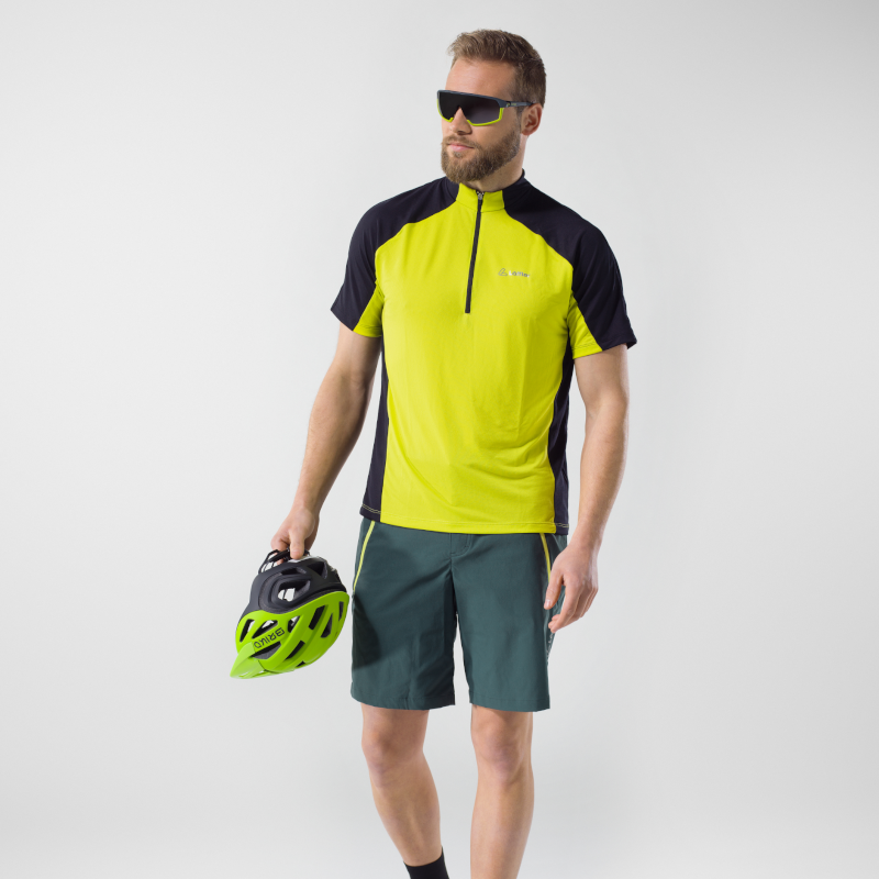 Loeffler Comfort - E CSL groene korte heren fietsbroek