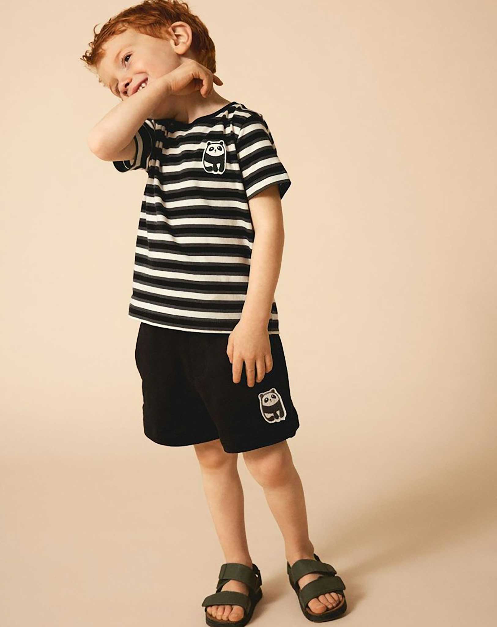 Sweat-Shorts NMMDIKE PANDA in black