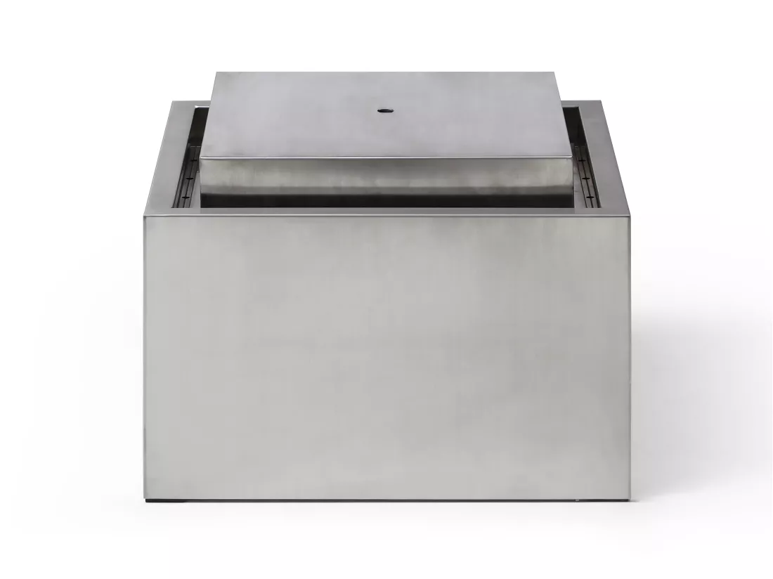 Fontaine d'extérieur en acier inoxydable - H.34 cm - Argenté - TILAPIA