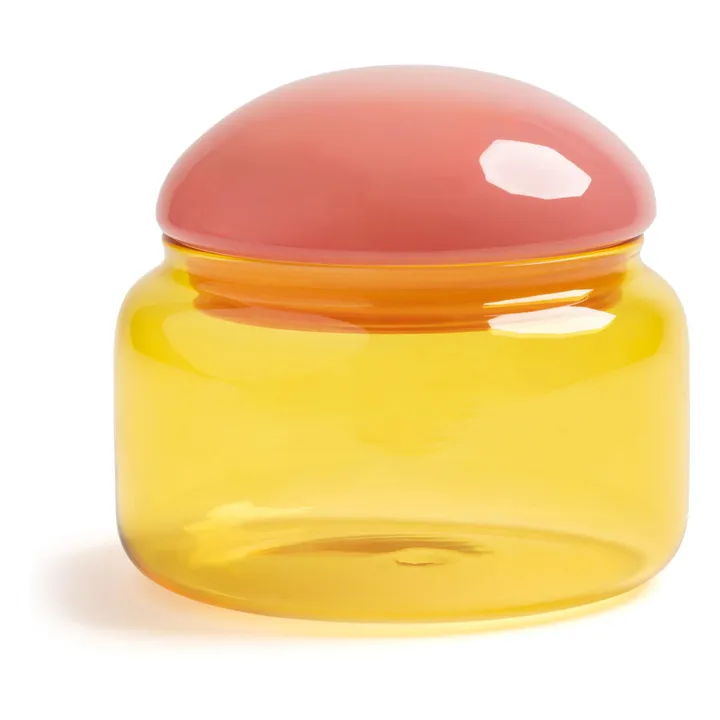 &Klevering Pot en verre Puffy | Jaune