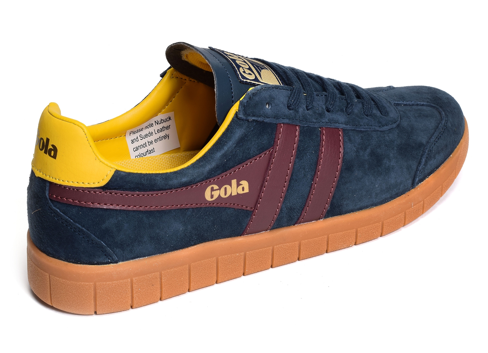 Hurricane suede trainers marine bordeaux