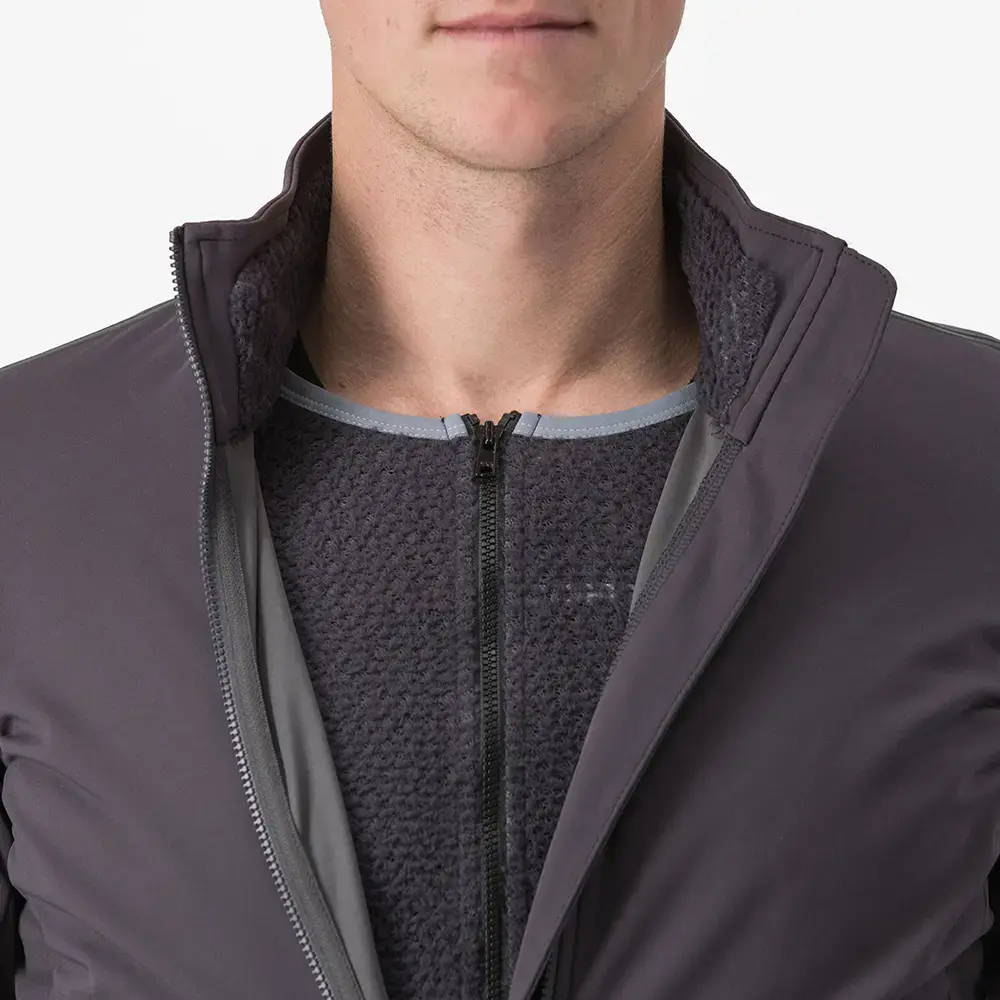 Castelli Alpha Ultimate Insulated Fietsjack Paars/Donkergrijs Heren