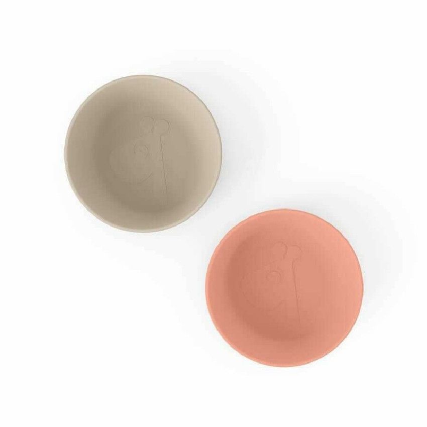 BOL KIDDISH BOWL 2-PACK RAFFI SAND/CORAL - Ecru