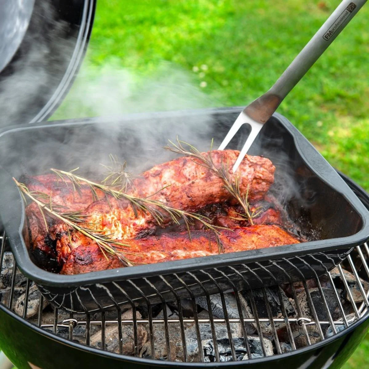 Plat à four en acier émaillé 40 x 34 cm Barbecue FM Professional