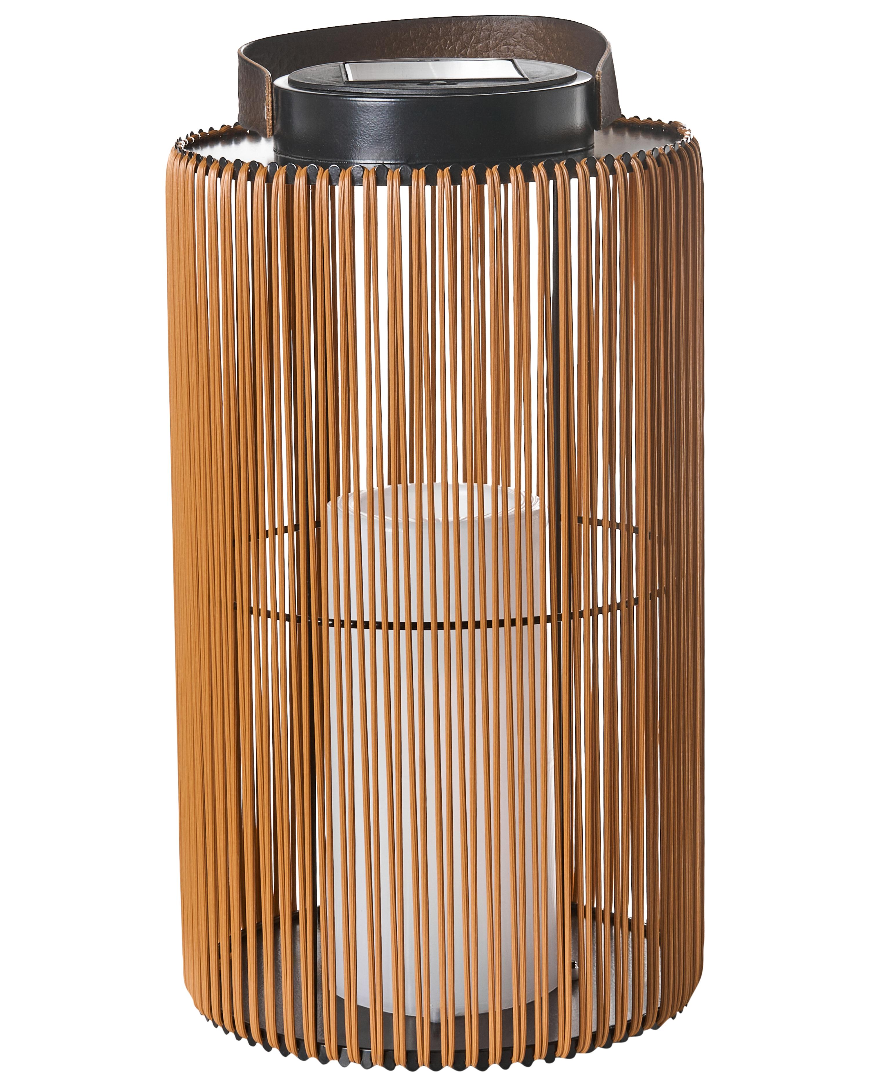 Lantaarn op zonne-energie MACHILI 53 cm Bruin