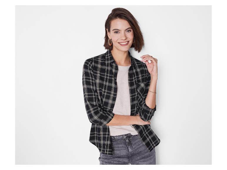 Flanellen dames blouse