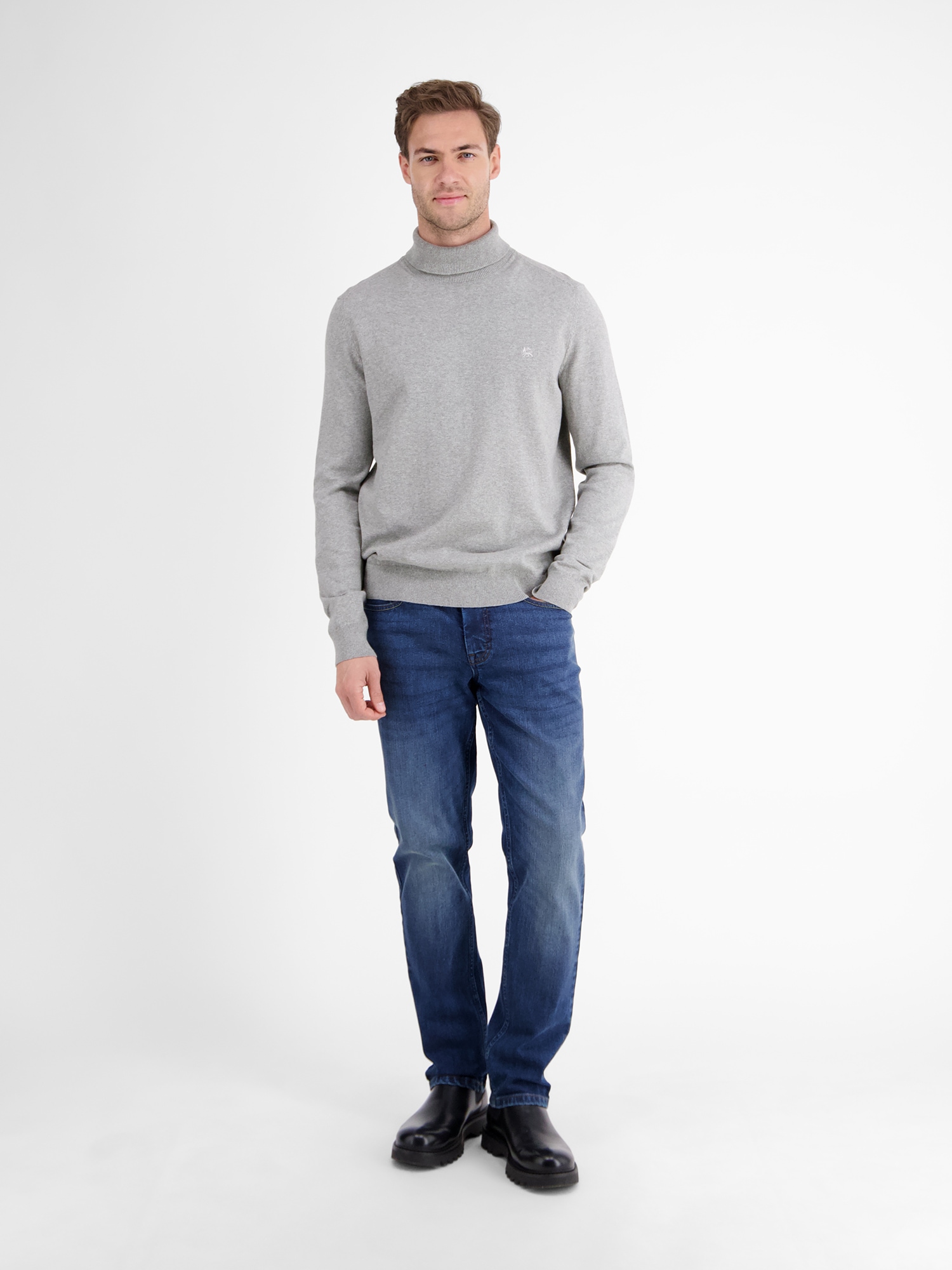 LERROS Rollkragenpullover »LERROS Herren Rollkragen-Strickpullover«