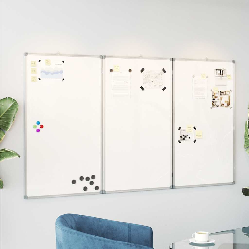 vidaXL Magnetisch opvouwbaar bord 120x100x1,7 cm aluminium