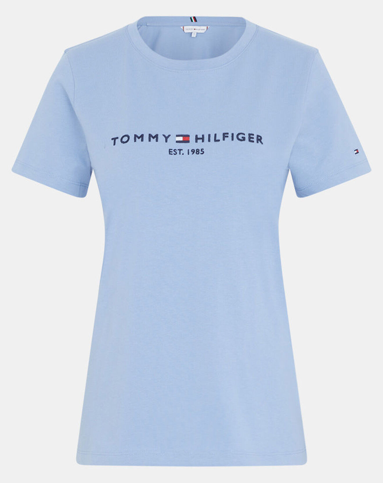 Tommy Hilfiger T-Shirt regular 100% Coton Bio bleu ciel