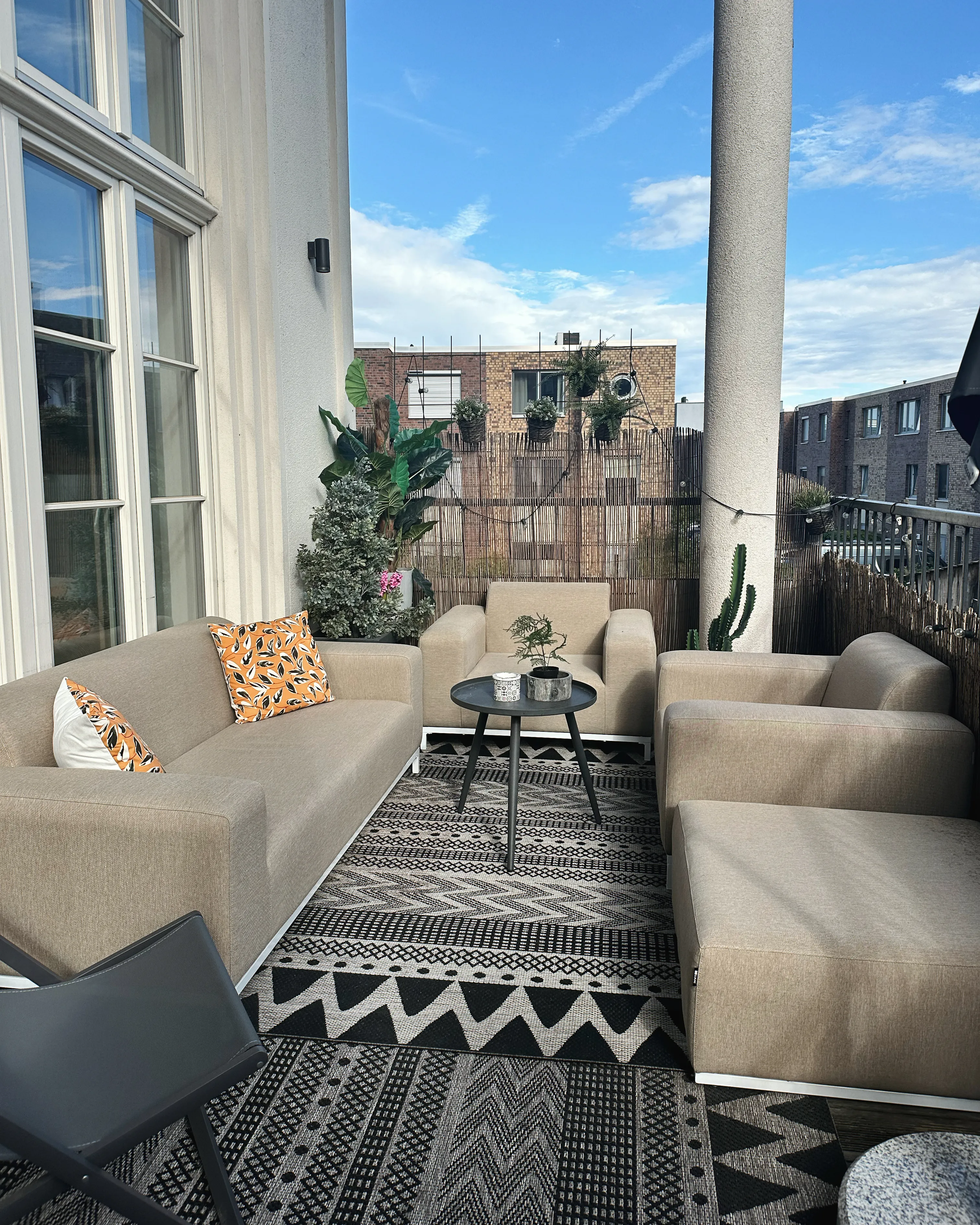 Tuin loungebank 3-zits ROVIGO Beige