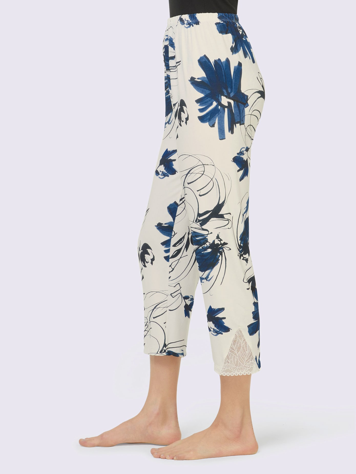 Pyjama-pantalon jersey fin