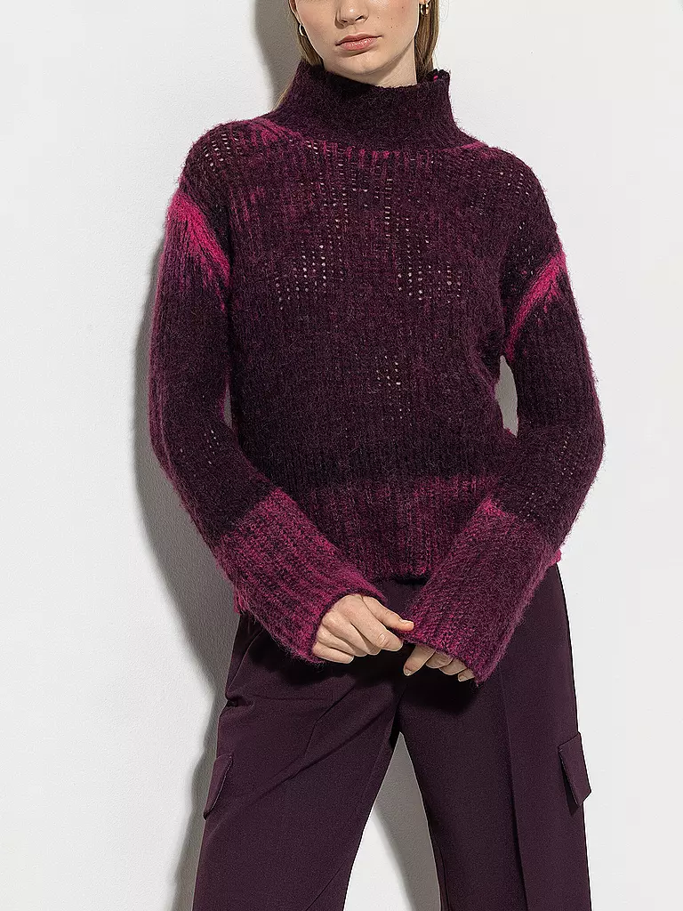 LUISA CERANO Rollkragenpullover bunt