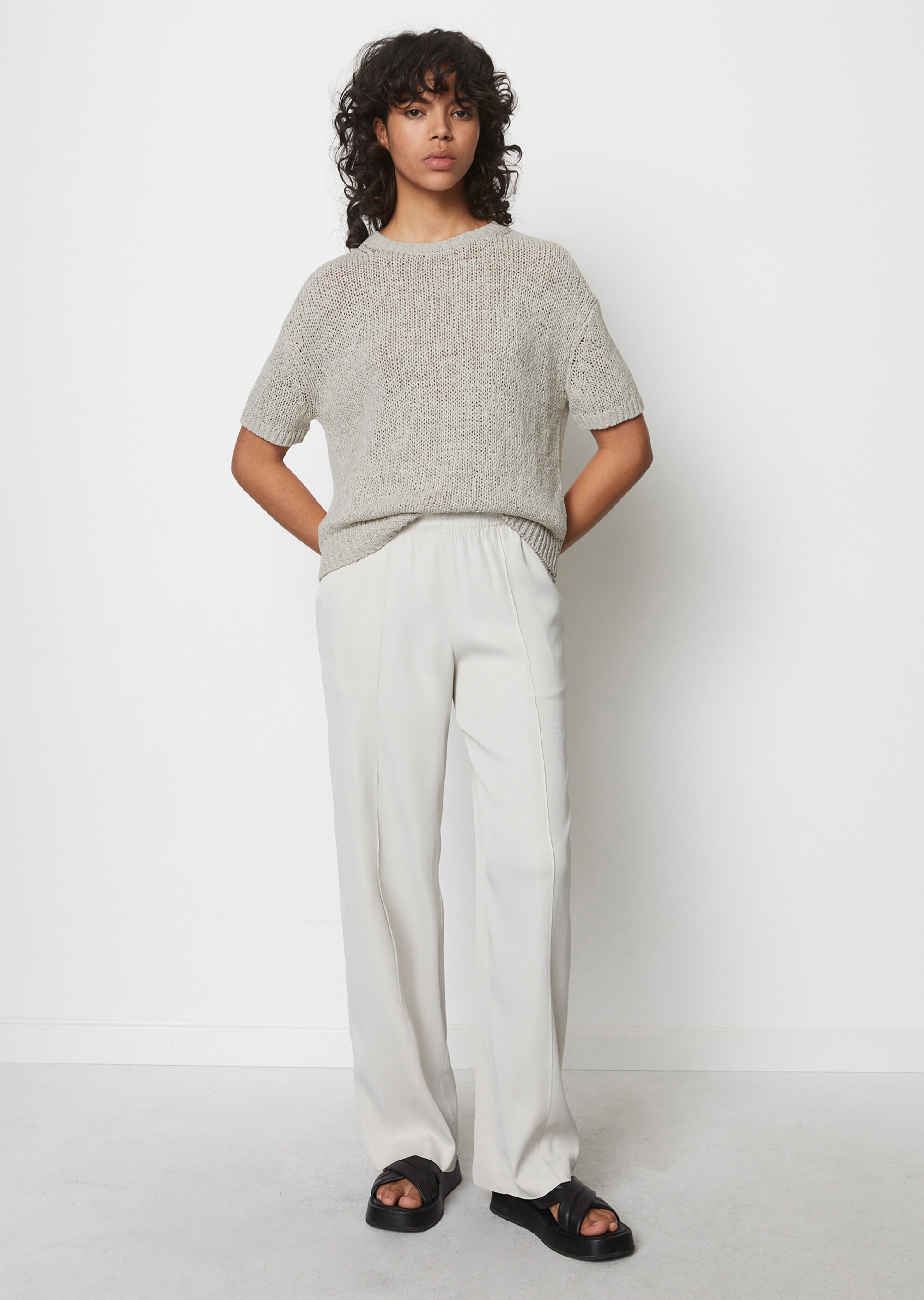 Kurzarm-Pullover looseaus Organic Cotton-Mix