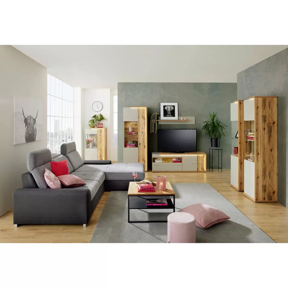 Wandboard Ambiente braun,grau