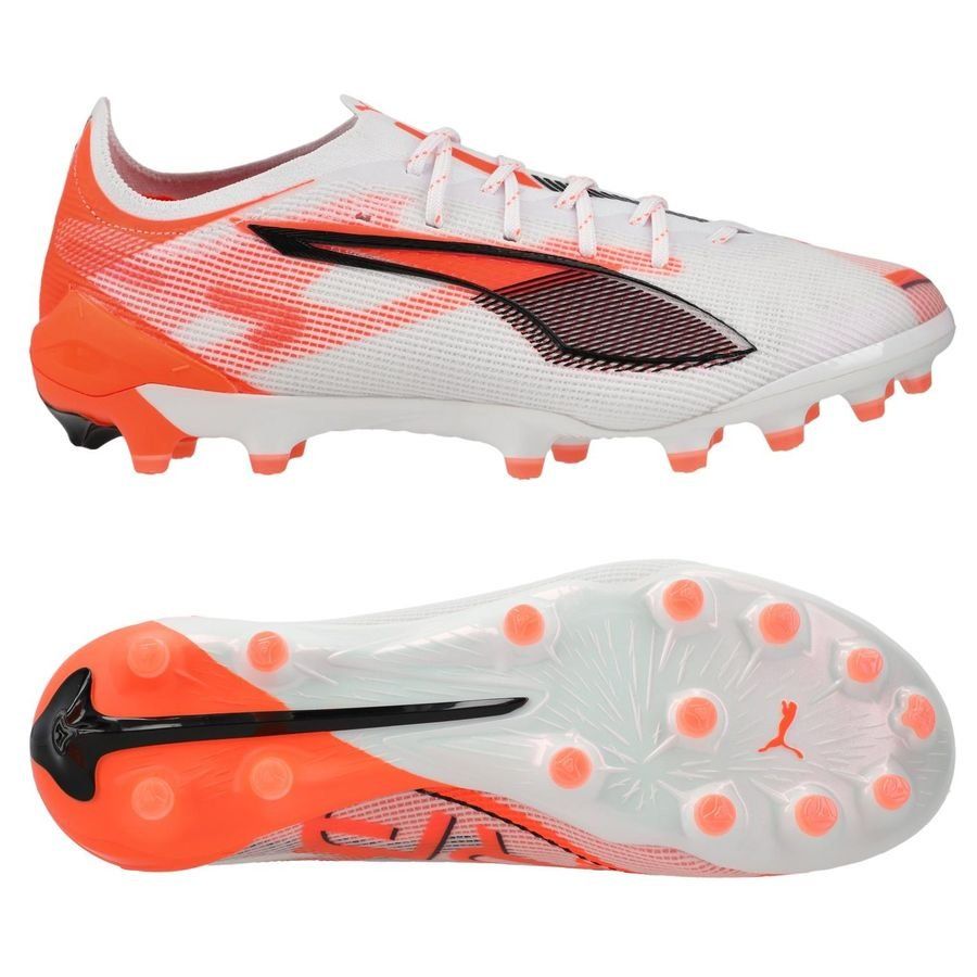 PUMA Ultra 5 Ultimate AG Unlimited - Blanc/Noir/Glowing Red Femme