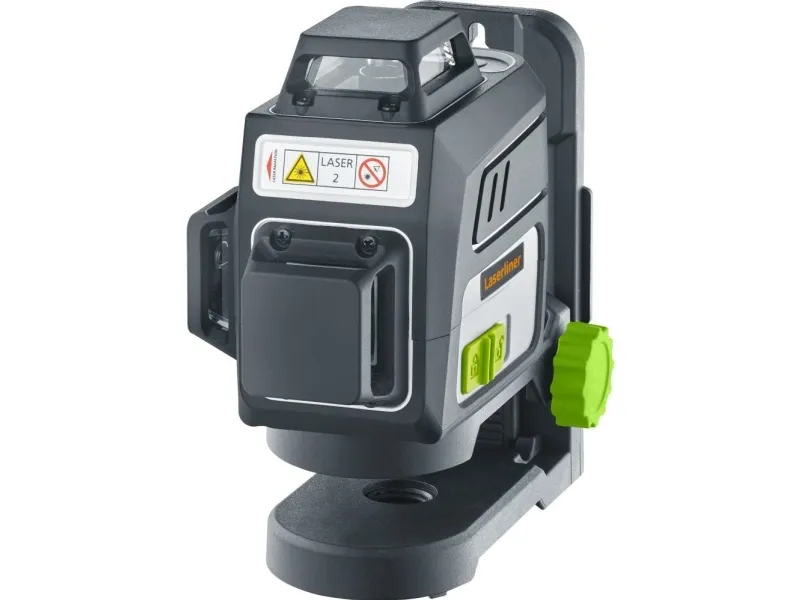 Laserliner PocketPlane-Laser 3G, 0,3 mm/m, 3,5°, 515 nm, Linjeniveau, Sort, Grøn, 1/4,5/8
