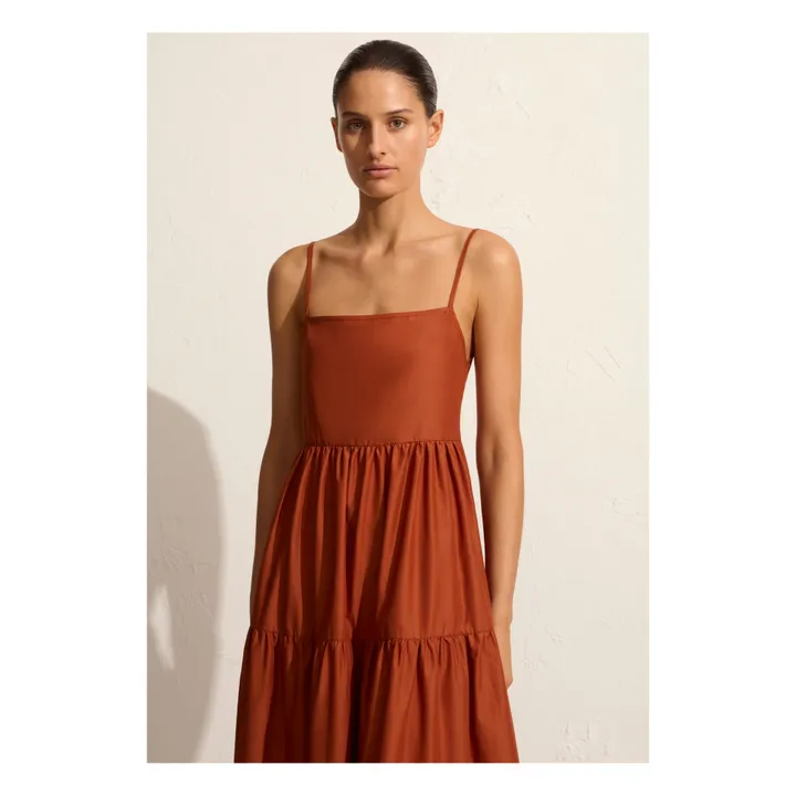 Matteau Robe Tiered Low Back | Terracotta