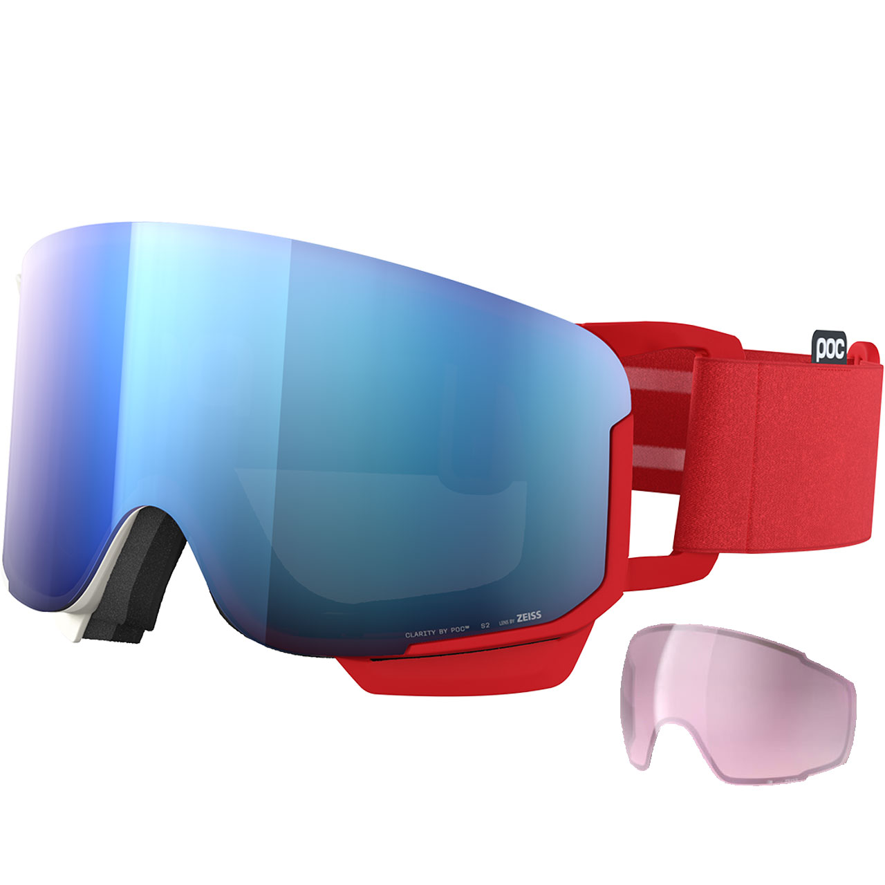 POC Nexal Mid rouge blanc/partly sunny blue   Ersatzscheibe | POC Skibrillen | POC | P | MARKEN | XSPO