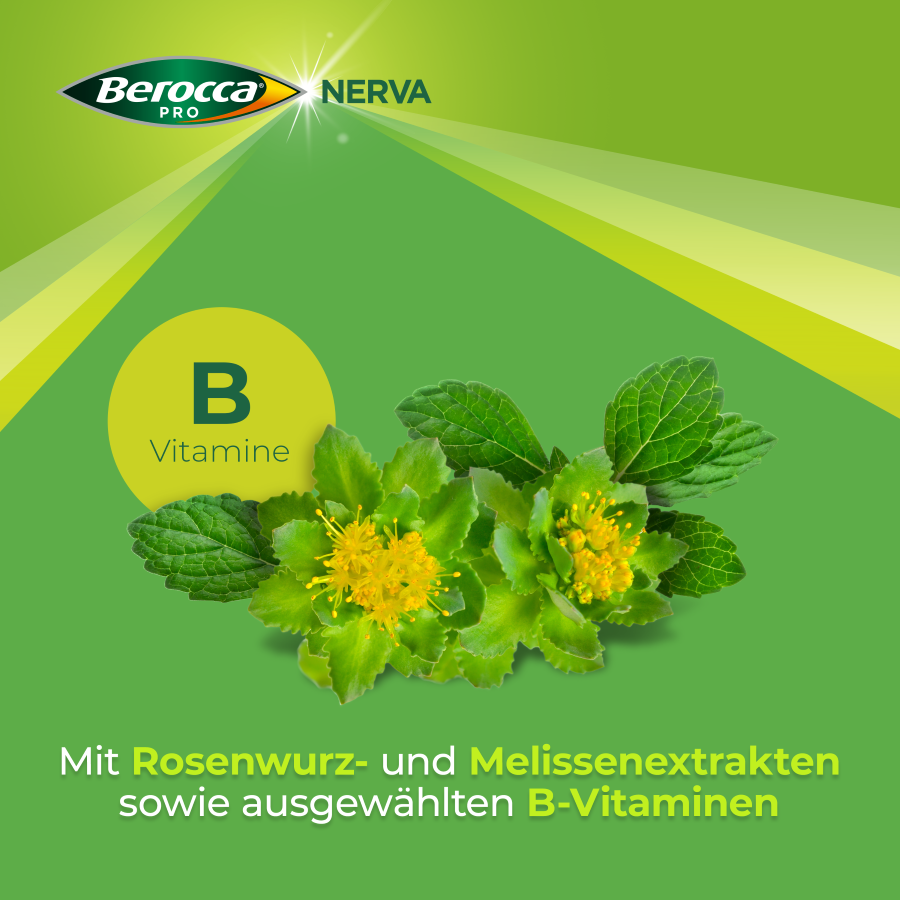 BEROCCA NERVA Brausegran Btl 40 Stk