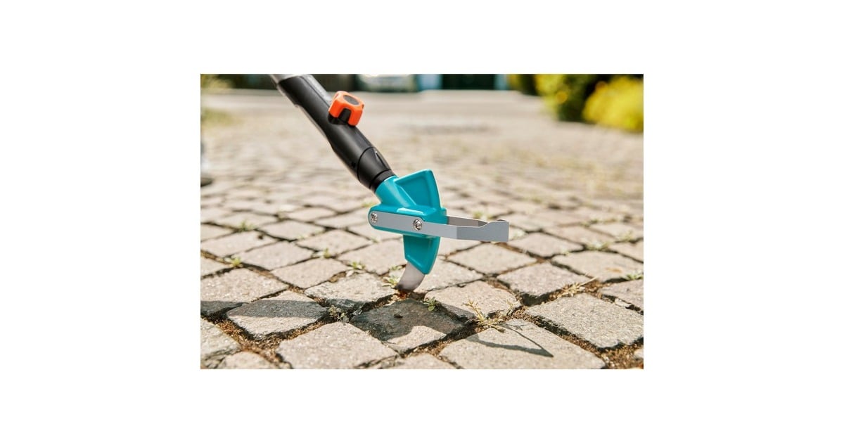GARDENA2-in-1 combisystem onkruidwieder voor patio’s voegenkrabber  (Turquoise, 3607-20)