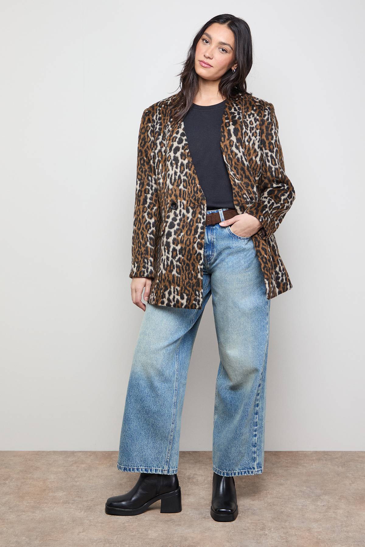 Oasis Manteau Blazer sans Col