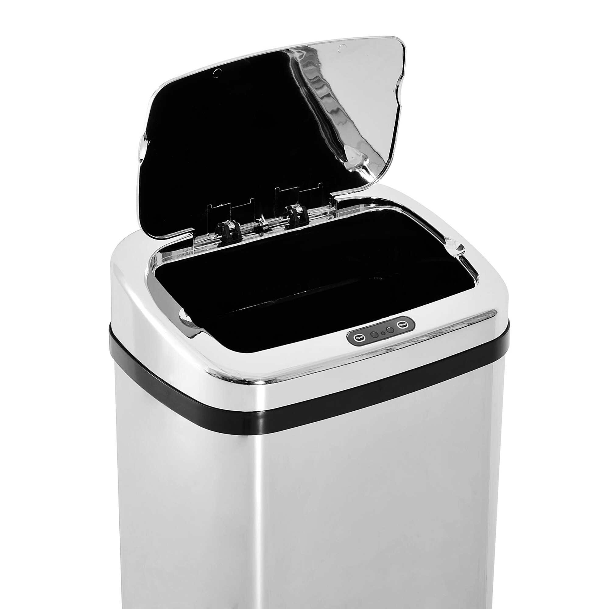 HOMCOM Mülleimer mit Sensor silber 33 x 25 x 84 cm (LxBxH)