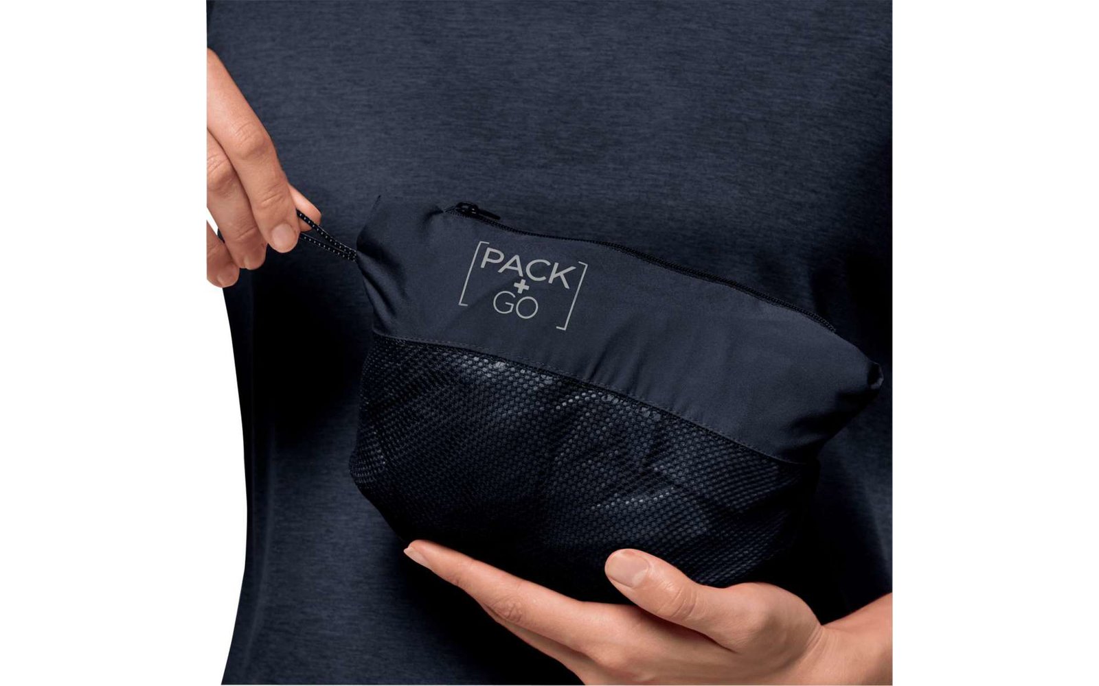 Jack Wolfskin Pack & Go Shell Damenjacke night blue
