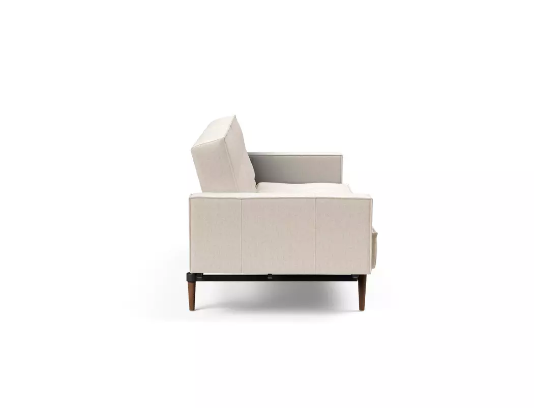 Schlafsofa mit Armlehnen Splitback Styletto dunkel