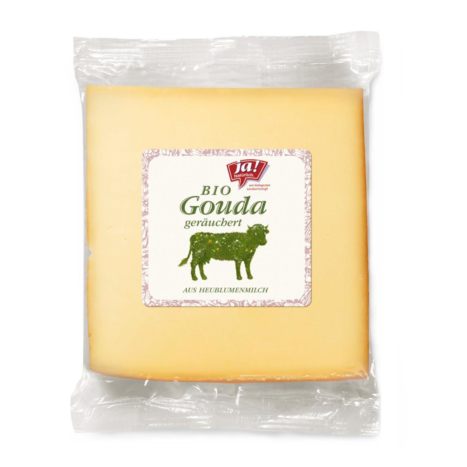 Ja! Natürlich Bio-Gouda Geräuchert