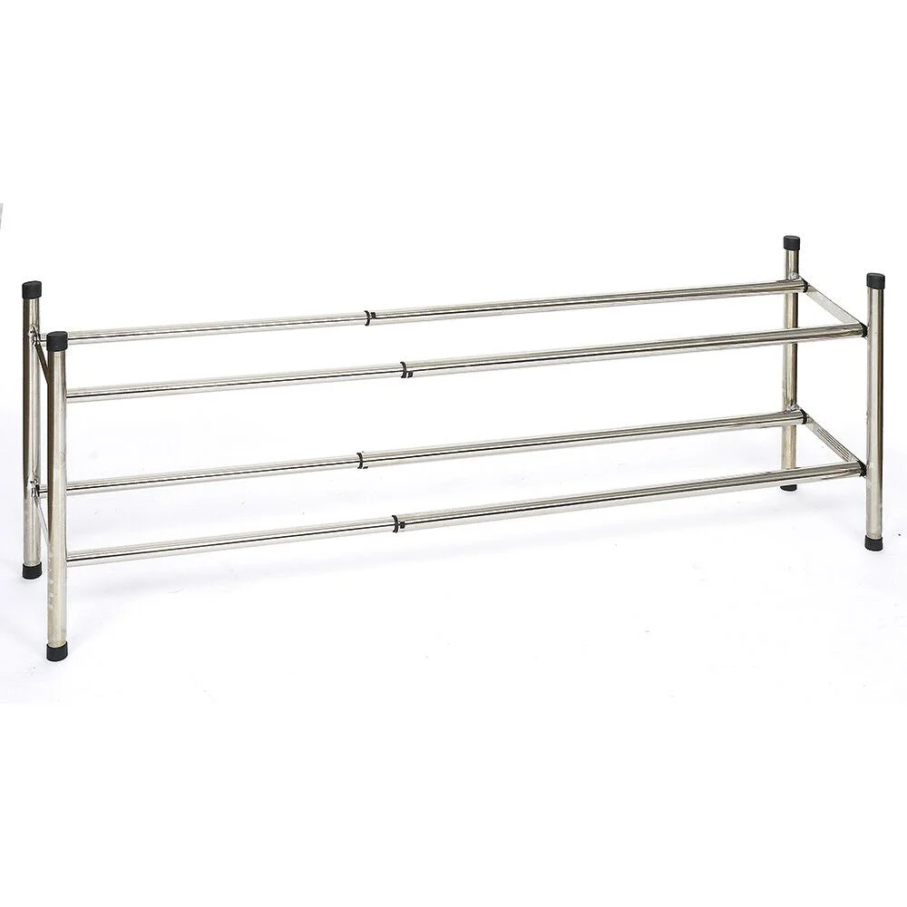 Range-chaussures extensible métal chromé