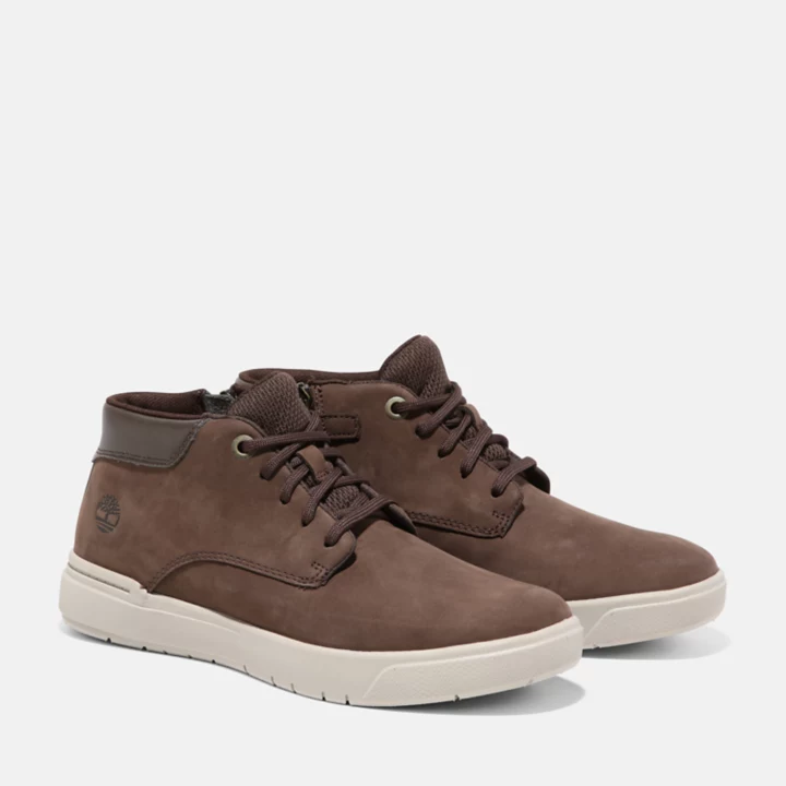 Bota Chukka Seneca Bay para Júnior em Marrom Escuro