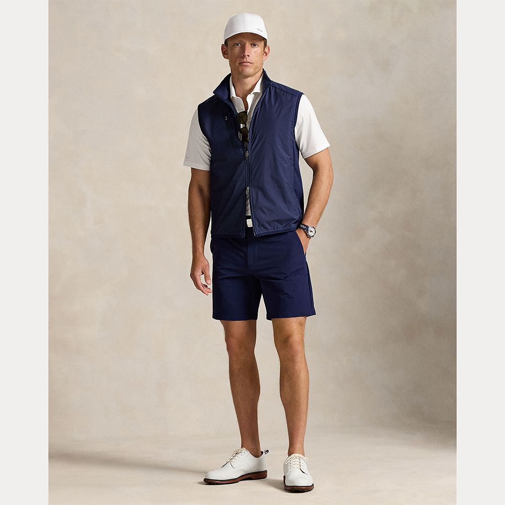 Hybrid Mockneck Vest Herre Navy